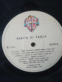 LP Benito di Paula - Disco 1982 com encarte na internet