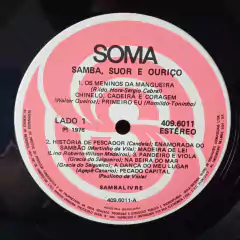 LP Samba Livre - Samba suor e ouriço - Sebo Casa Laranja
