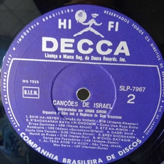 LP Hanna Ahroni - Interpreta canções de Israel - Sebo Casa Laranja