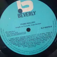 Lp Piano Maluco - Vesti Azul, País Tropical e sucessos - Sebo Casa Laranja