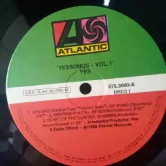 Lp Yes - Yessongs vol.I na internet