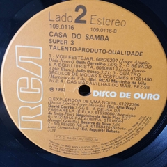 Lp Casa do Samba - Super 3 - Sebo Casa Laranja