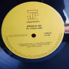 LP Padre Jonas Abib - Anunci-me com encarte - Sebo Casa Laranja