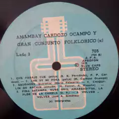Lp Amambay Cardozo Ocampo y grand conjunto folklorico 1979 - Sebo Casa Laranja