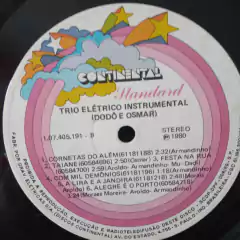 LP Trio Elétrico Dodô e Osmar Instrumental - Sebo Casa Laranja