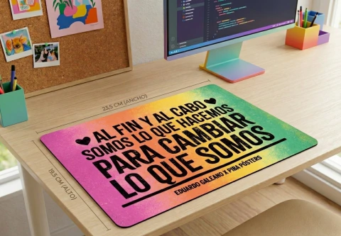 Mouse pads / Somos lo que hacemos para cambiar lo que somos > Eduardo Galeano