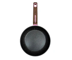 Set de 3 sartenes FOODE antiadherentes con mango de madera