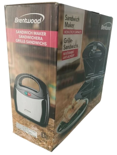Sandwichera Doble Brentwood TS 240B