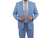 Costume Slim Microfibra Azul Bebê