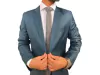 Costume Slim Poliviscose Azul Turquesa Encerado