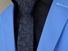 Terno Slim Oxford Premium Azul Celeste + Colete - comprar online