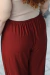 CALÇA GAL MALHA MARROM - Tamarinda Store