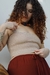 CROPPED TRICÔ Areia - comprar online