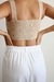 CROPPED TRICÔ Areia - Tamarinda Store