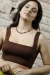 CROPPED TRICÔ CAFÉ - loja online