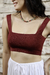 CROPPED TRICÔ MARSALA