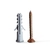 Tornillo fijacion CREASTEEL 10*1 3/4 + Tarugo C/T Nº 8 x 100 unidades