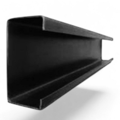 Perfil C Hierro Negro 100 X 45 X 15 X 2.0 mm Largo 6 Metros