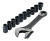 Kit De Llave Inglesa Y Dados Pass-thru 11 Pzas Makita B65458