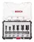 Set 6 Fresas Bosch Para Router Fresadora Juego Vastago 1/4