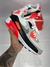 Air max 90 branco preto laranja