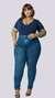Calça jeans cigarrete plus size com cinta interna - comprar online