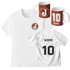 Kit Juventus Mooca Personalizado com Nome e Número: Camiseta e Caneca