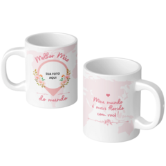 Caneca Xícara Com Foto Melhor Mãe do Mundo - comprar online