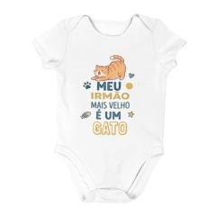 Body Bebê Meu Irmão Mais Velho É Um Gato