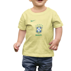 Camiseta Infantil Brasil Seleção Brasileira Personalizada com Nome - comprar online