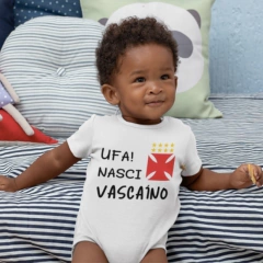 Body Bebê Personalizado Temático Time Vasco da Gama Vascaíno - comprar online