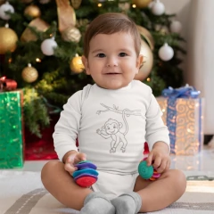 Body Bebê Manga Longa Coleção Bichinhos - unidade