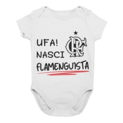 Body Bebê Personalizado Temático Time Flamengo