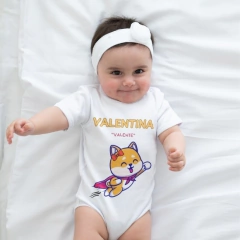 Body Bebê Personalizado Valentina – Significado do Nome | Dona Kraft - comprar online