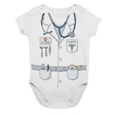 Body Bebê Médico Temático Mesversário
