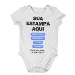 Body Bebê Personalizado Frente OU Costas