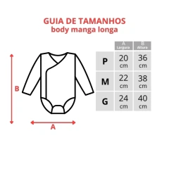 Kit 6 Body Bebê Manga Longa Coleção Bichinhos - comprar online