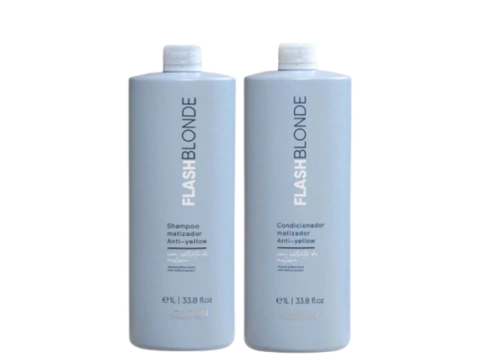 KIT PROFISSIONAL FLASH BLONDE LONDON COSMÉTICOS 1 L