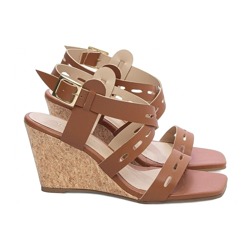 Sandália Plataforma de Cunha Anabela 4066B