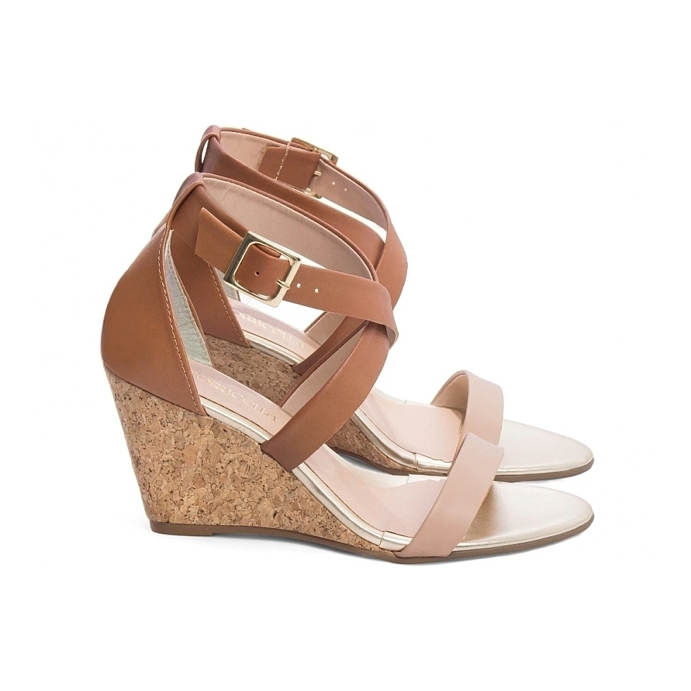 Sandália Plataforma de Cunha Anabela 4071A