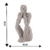 Escultura Pessoa Cinza Pensando Resina Decoração Moderna P - comprar online