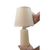Luminária Abajur Creme Mesa Criado Quarto Com Cúpula - comprar online
