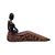 Escultura Africana em Resina Sentada Delicada e Charmosa - loja online