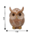 Escultura Coruja em Resina Detalhe Espelhado Decorativa P - comprar online