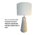Luminária Abajur Cor Areia De Mesa Criado Quarto Com Cúpula - Natuhome | Esculturas, Decoração, Peças Decorativas E Muito Mais