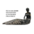 Escultura Africana em Resina Sentada Delicada e Charmosa - comprar online