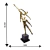 Escultura ginastas equilibristas dourado resina na base - comprar online