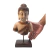 Imagem do Escultura Busto Buda Resina Decorativa Pedestal Espiritual