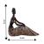 Escultura Africana em Resina Sentada Diferenciada - comprar online