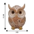 Escultura Coruja em Resina Detalhe Espelhado Decorativa G - comprar online